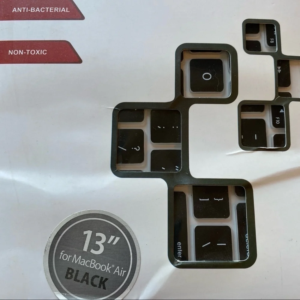 𝅺Monoprice Peel Keyboard Cover for MacBook Air Black Size 13